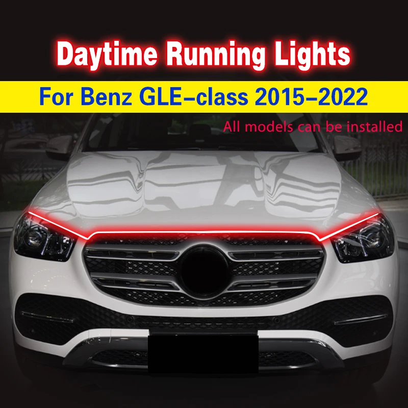 

LED Car Fog Light Day Night Driving Running Light Lamp Waterproof Flexible Led Light 12V For Mercedes Benz GLE Class 2015-2022