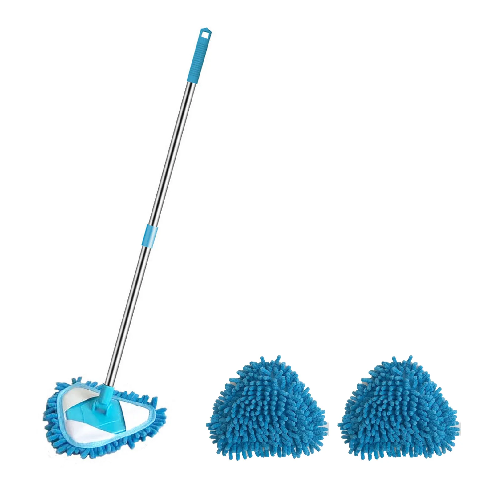 

Triangle Mop Lengthen Glass Ceiling Lazy Clean Kitchen Wall Flat For Wash Floor Windows Telescopic Wiper 180 Degree Rotating