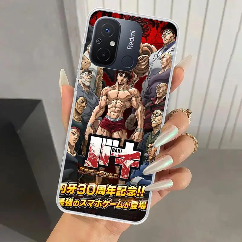Оригинальный аниме чехол Baki the Grappler для телефона Xiaomi Redmi 12C 12 10C 10A 10X 10 9C 9A 9 9T 8A 8 7A 7 6A 6
