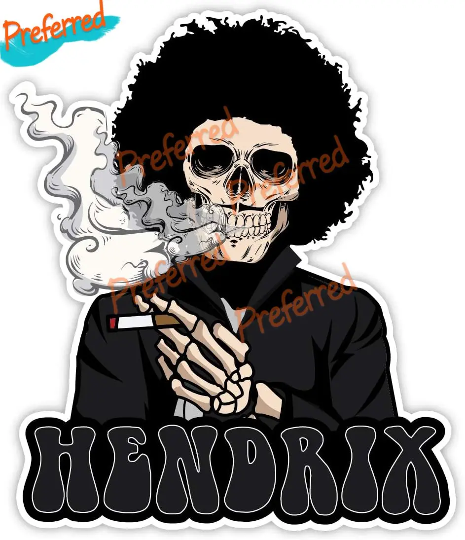 

Smokes Skull Sixties Music Vintage Car Sticker Decal for Your All Cars Racing Laptop Motorcycle Helmet Trunk Surf Camper Bumper