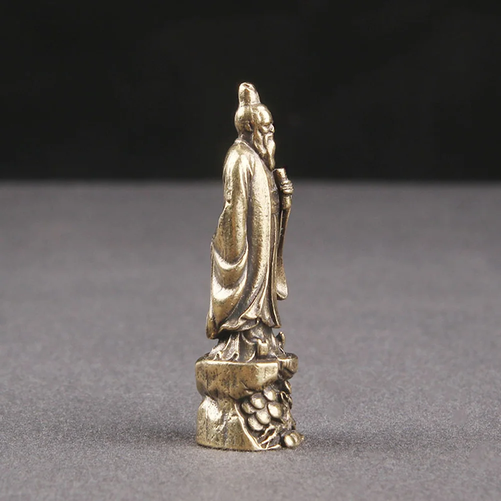 

Decorative Brass Chic Ornament Statue Office Tabletop Home Crafts Retro Figure Classic