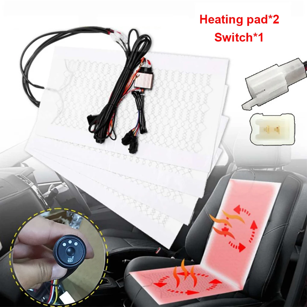 

Универсальная зимняя нагревательная подушка для сиденья автомобиля, 12 В постоянного тока, 3 скорости, подогреватель, обновленные автомобил...