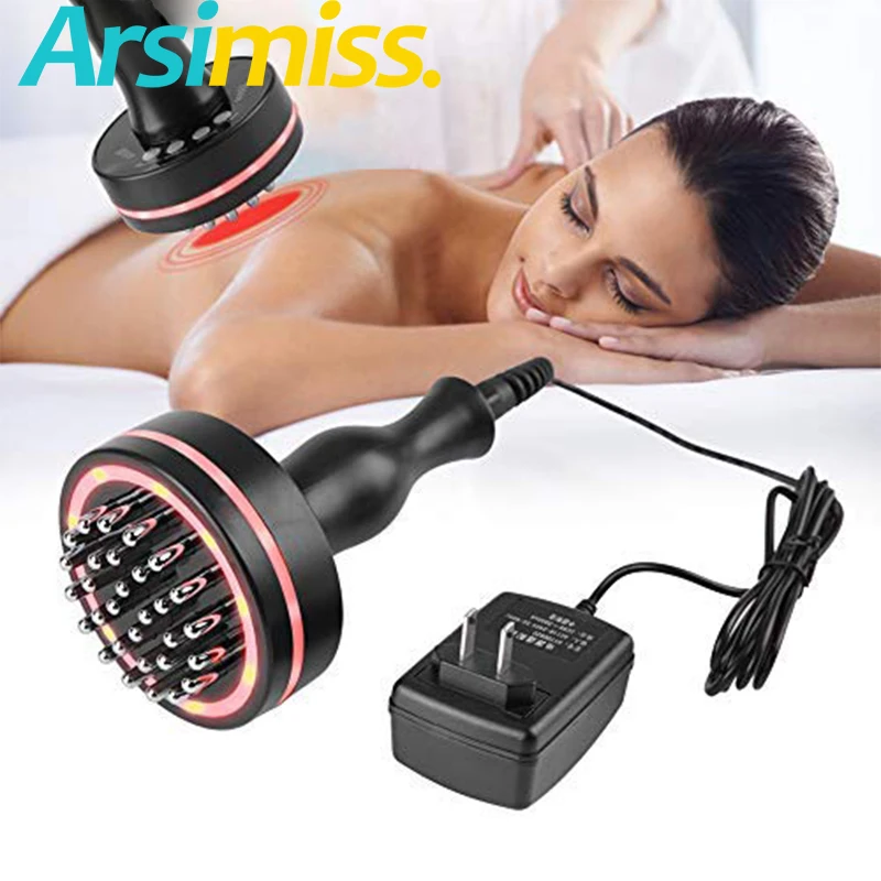 

Electric Meridian Brush Body Cellulite Massager Back Scraping Microcurrent Infrared Heating Gua Sha Massager Lymphatic Detox