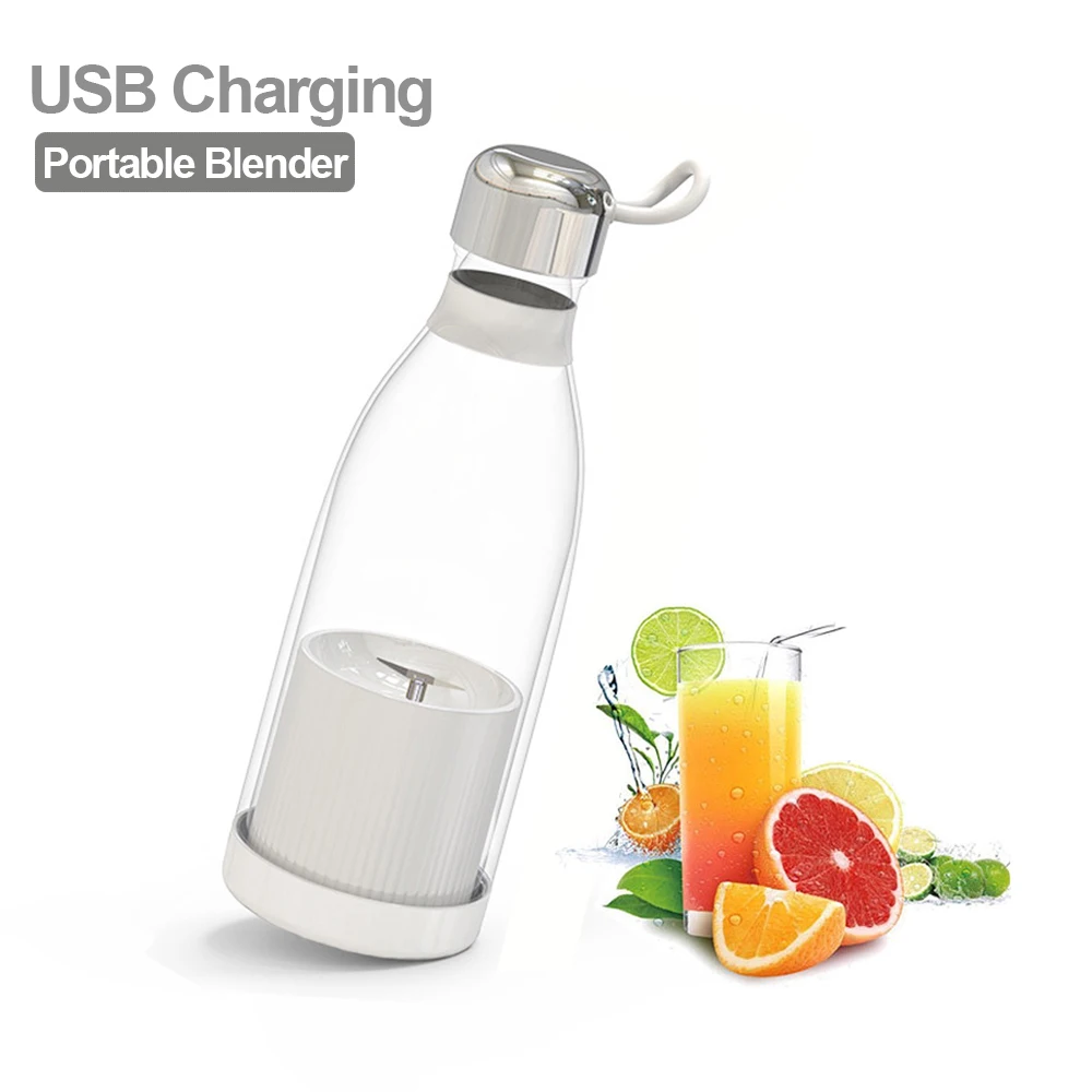 Smoothie Blender Mini Portable Orange Juicer Bottle Fresh Fruit Electric Juicers Apple Banana Milk Smoothie Blender Water Bottle