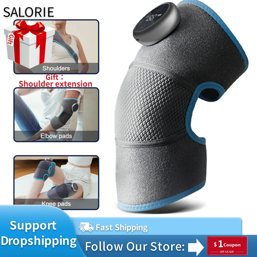 

Rechargeable Heating Knee Massager Shoulder Physiotherapy Leg Arthritis Elbow Joint Knee Pad Brace Knee Rehabilitation Therapy