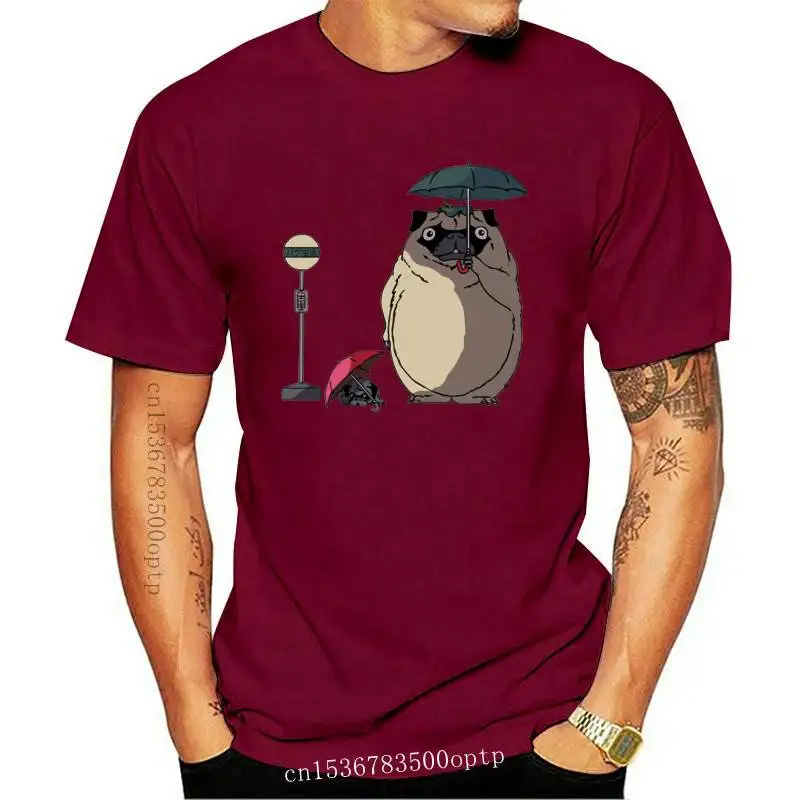 

New Hot Sales Hipster Pug Totoro Print Men T-Shirt Fashion Sloth Totoro Design Tops Short Sleeve O-Neck Tee