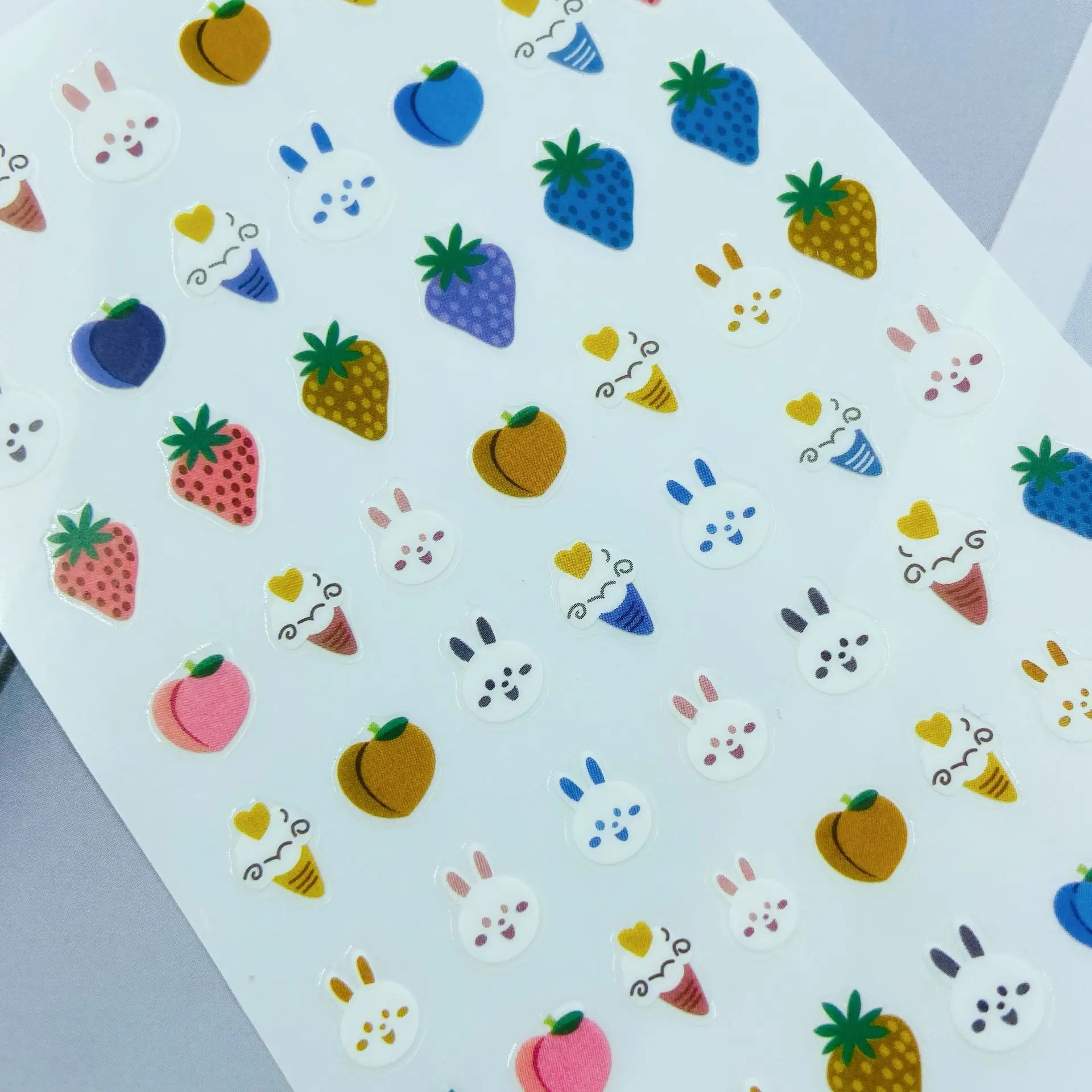 

Strawberry Pineapple Color Floral Nail Art Decoration Decal Nail Art Supplies Handmade DIY Nail Art Sticker Nail Slider Nail Art