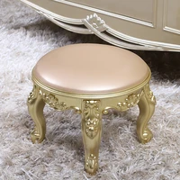 small modern step plastic chair luxury vanity creative leather stool waiting portable living room meuble salon house supplies