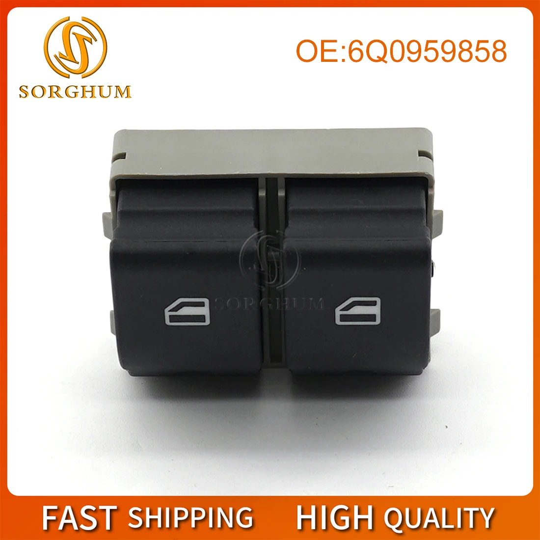 

Sorghum 6Q0959858 6Q0 959 858 Car Electric Window Control Switch For Audi For VW Polo 9N Seat Ibiza Cordoba 2002-2009 6Q0959858A