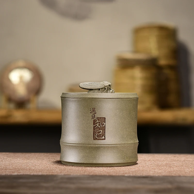 

Green Tea Stash Box Weed Smell Proof Sugar Kitchen Portable Jar Japanese Tea Ceramic Bottle Boite The Loose Leaf Tea Storage