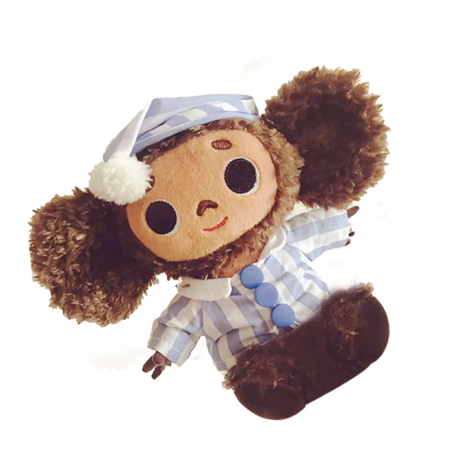 

Cute Big Ear Monkey Plush Toy Big Eyes Monkey With Clothes Soft Doll Russia Baby Doll For Kids Birthday Gift For Boys Girls