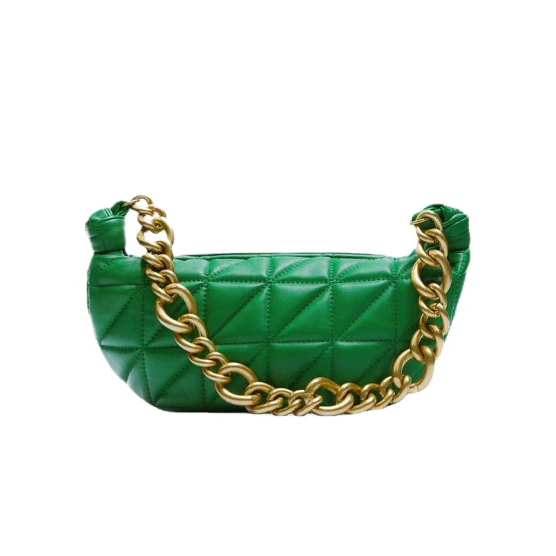 

Designer Brand Women Bags 2022 New Thick Chain Shoulder Bag Luxury Handbags Pu Leather Handheld Underarm Bag Tote Bag Coin Purse