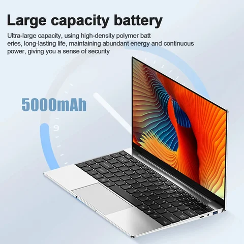 Новый ноутбук Intel Core i9 8950HK Windows 11, 16 ГБ ОЗУ, 2 ТБ SSD, портативные ноутбуки 1920*1080P, 14,1-дюймовый игровой ноутбук для офиса и учебы