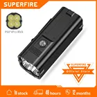 Русский склад фонарик мощный Supfire M20, 72 Вт фонарь светодиодный , 6000 люмен фонарь ,с функцией внешнего аккумулятора, водонепроницаемый, для кемпинга, рыбалки мощный фонарь usb