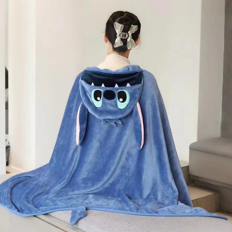 Новая накидка с капюшоном из мультфильма Диснея детская шаль утолщенная теплая