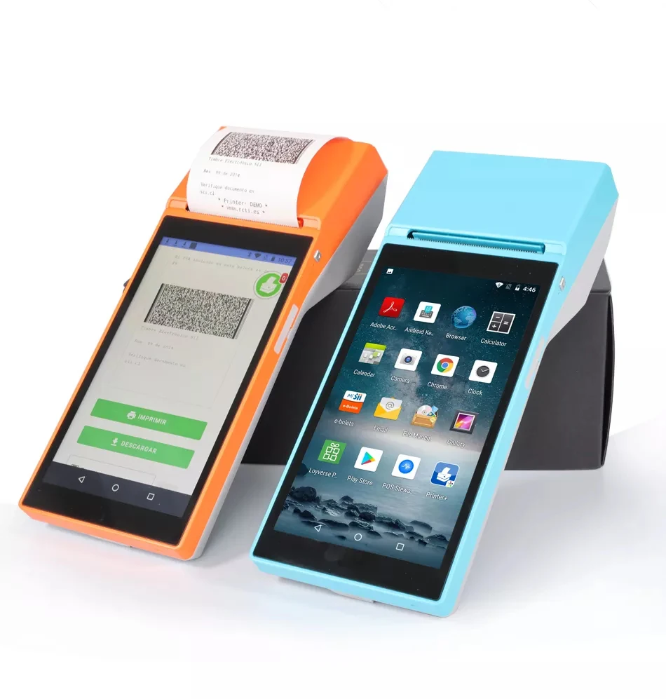 Новый PDA Android 8 1 POS терминал портативный принтер Термальная машина платеж чеков 58