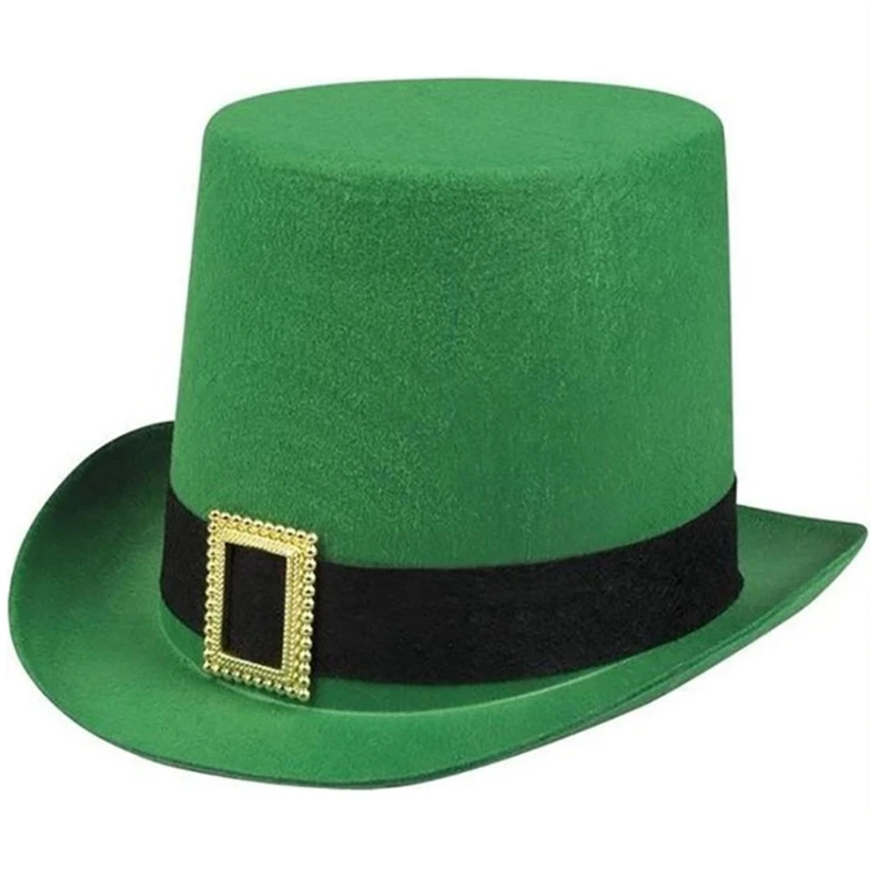 

Ирландская шляпа Leprechaun, Волшебная Шляпа, верхняя шляпа Jazz, фетровая шляпа, головной убор для котелка, головной убор для свиных пирогов, джазо...