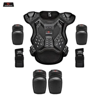 wosawe child motorcycle armor motocross chest back protector moto protection body armor riding skateboard jacket protective gear