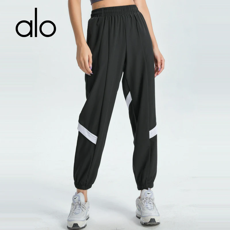 

Alo Yoga Ladies Summer Loose Bundle Feet Breathable Sports Pants Quick-Drying Yoga Fitness Pants Push-Up Casual Fashion Trousers