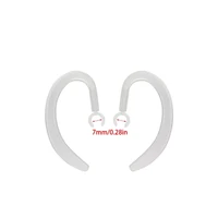 1pair 6mm 7mm 8mm 10mm headphone accessories bluetooth earphone silicone earhook loop clip headset ear hook blackclear