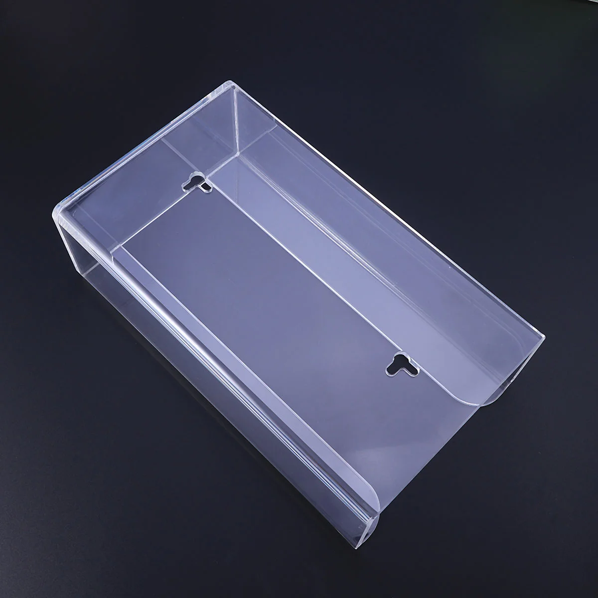

1PC Disposable Storage Box Acrylic Convenient Transparent Practical Wall Mounted Organizer Case