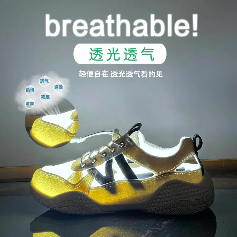 Женские кроссовки с вырезами дышащие сетчатые для немецких тренировок летний