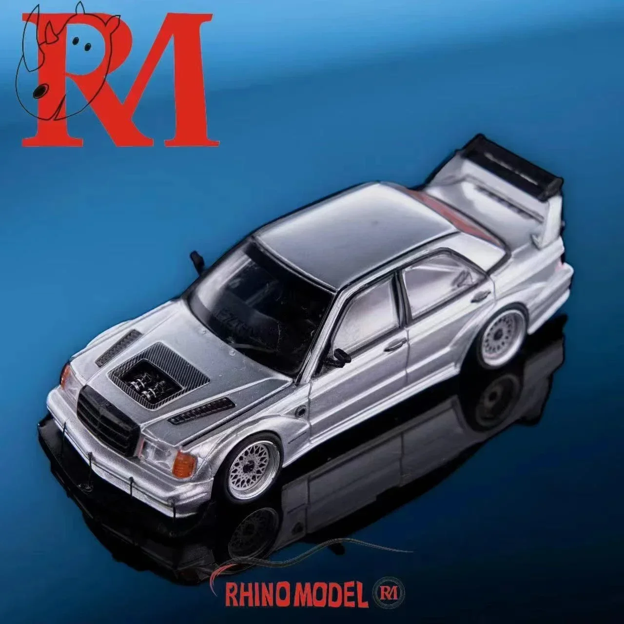 Модель Rhino RM 1:64 Mercedes-Benz 190E W201 HWA Limited499