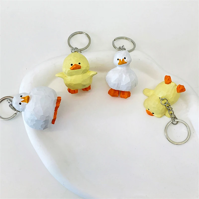 Брелок ручной работы с деревянной резьбой в виде кота милый деревянный