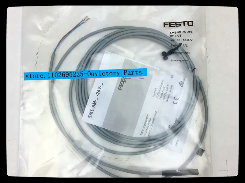 

New original FESTO SME-8M-DS-24V-K-2.5-OE 543862 SME-8M-ZS-24V-K-2.5-OE 543872 Proximity switch