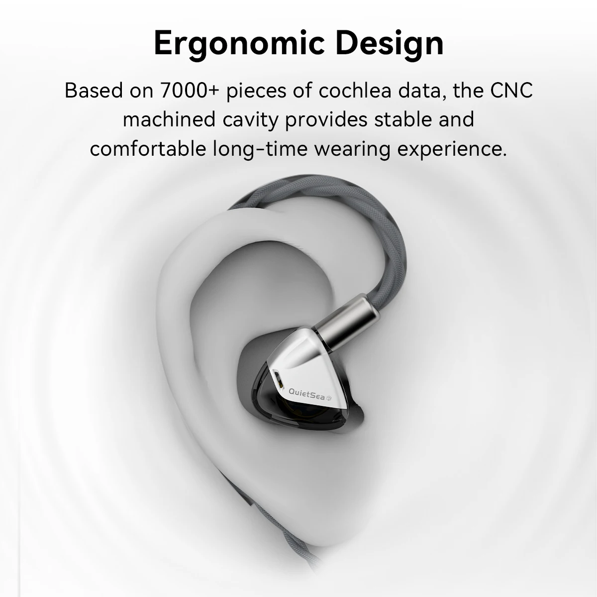ROSESELSA проводные наушники-вкладыши с катушкой одностороннего действия