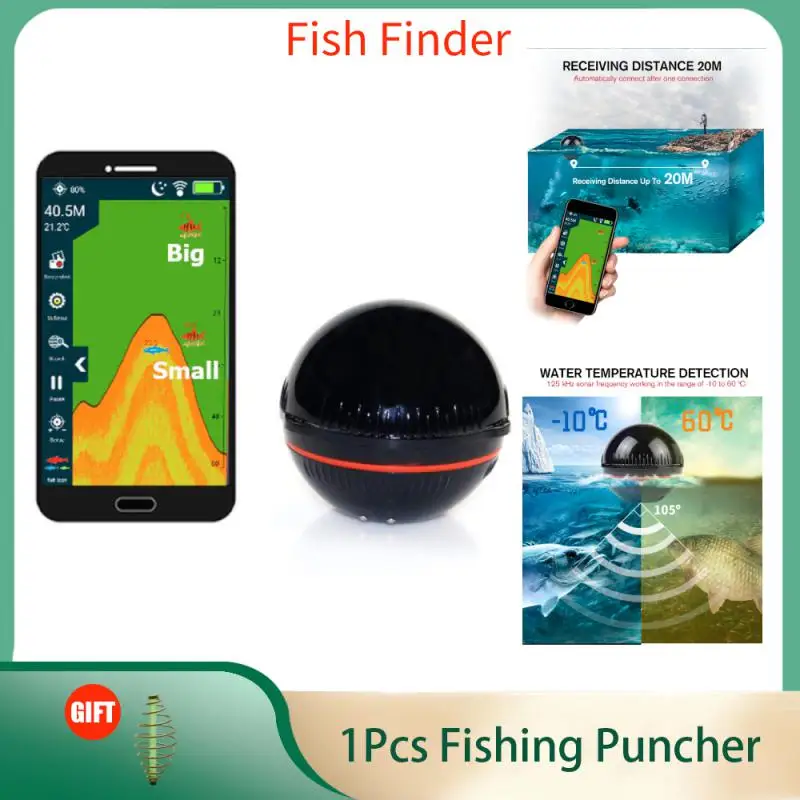 

Free Shipping Brand New Smart Phone Fish Finder Sonar Bluetooth Intelligent Fish Finder Android & Ios Fish Visual Fishing