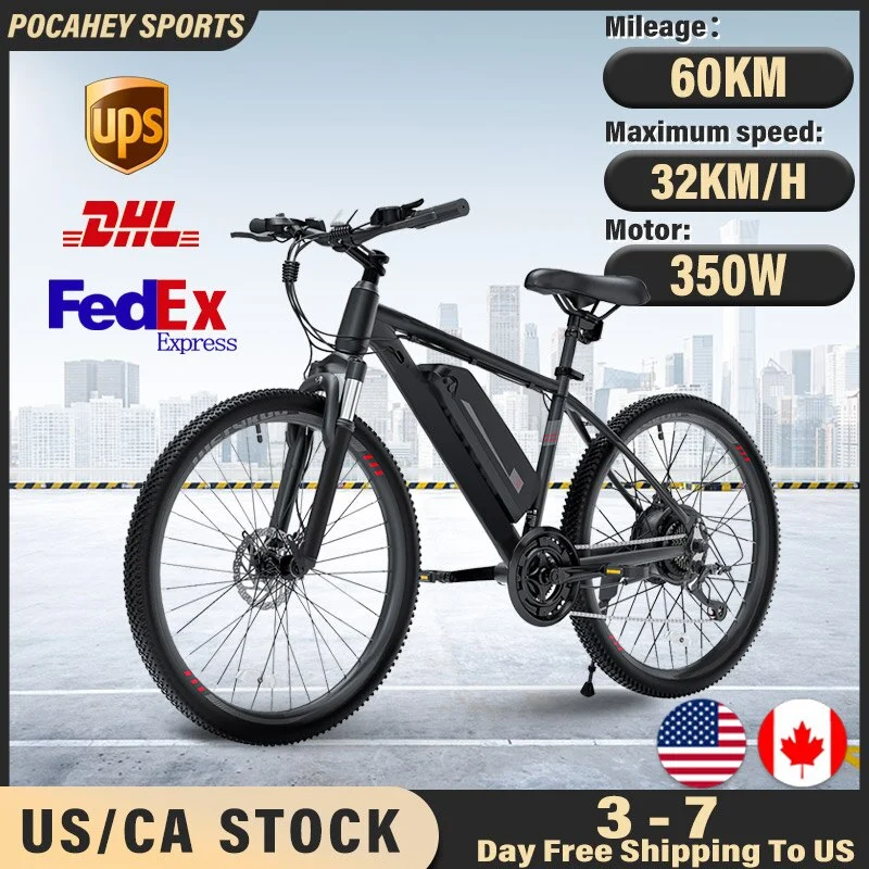 

C100 350W Electric Bike 36V 10.4AH Lithium Battery 26" E-bike for Adults Outdoor Cycling Electric MTB Mountain Bike Bicycle