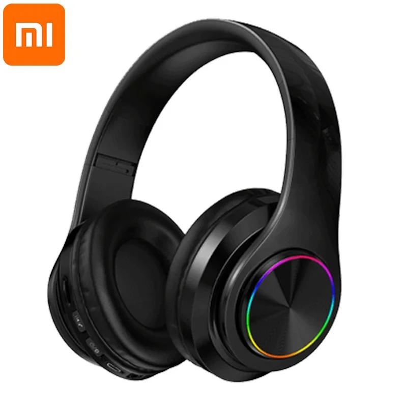 

Новинка XIAOMI Xiaomi беспроводные наушники со светодиодной подсветкой Bluetooth 5,0 с микрофоном складные наушники HiFi модные наушники