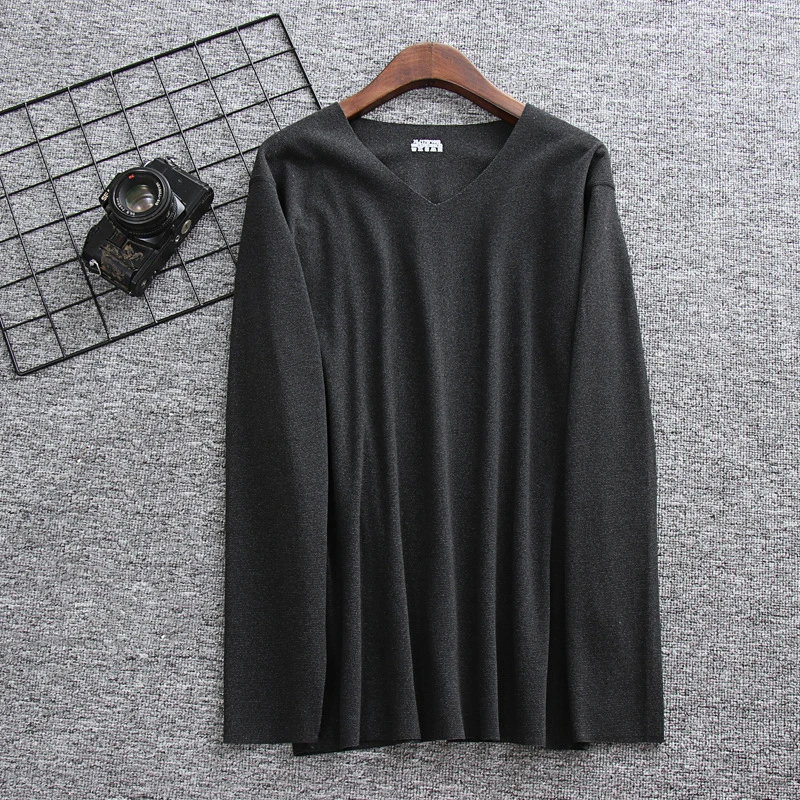 Winter Autumn Thermal Underwear Top Mens Seamless Thicken Keep Warm Underwear V-Neck Thermo Pullover Male Thermal Shirt Clothing