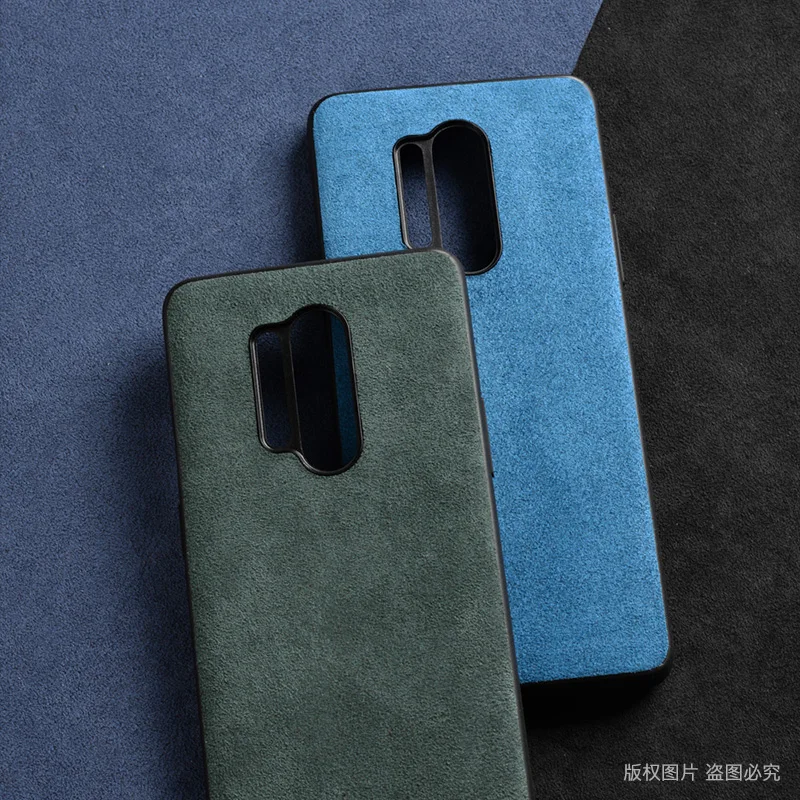 YMW ALCANTARA Case for OnePlus 10 Pro 9 8 8T 7 7T 6 6T 1+ Nord Fashion Luxury Fur Artificial Leather Phone Cases Cover
