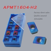 10pcs apmt1604 h2 colorful blue purple milling carbide insert lathe parts tool milling tool cnc lathe apmt turning blade