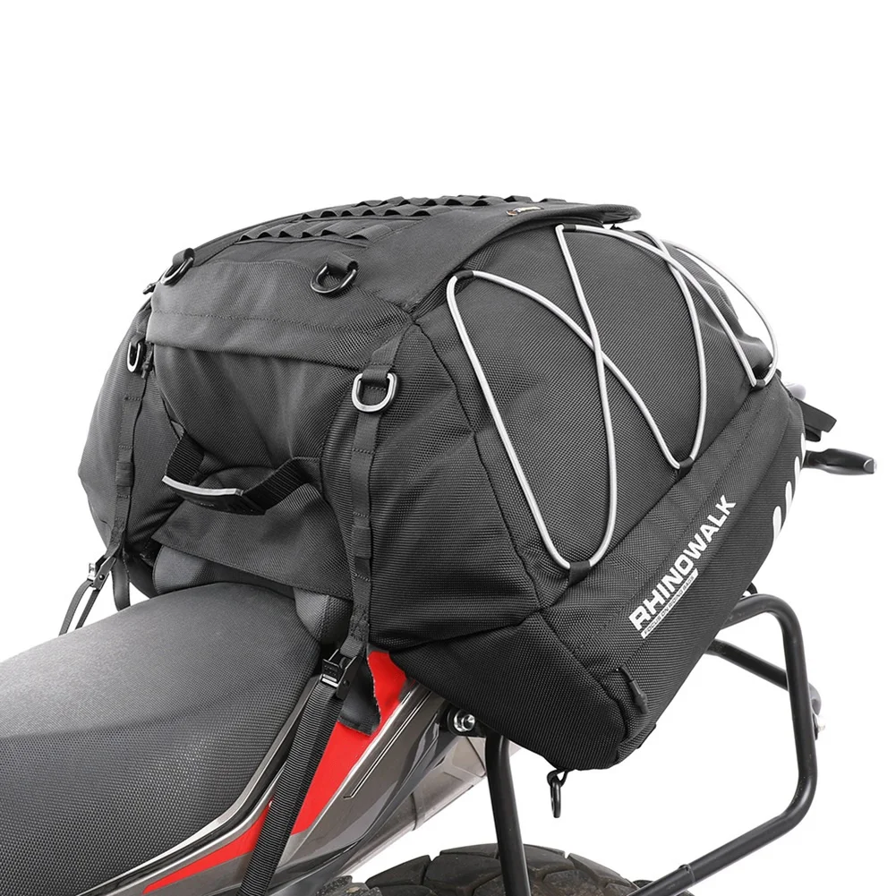 

Rhinowalk Motorcycle Bag Waterproof 35-50L Bilateral Expandable Motorcycle Tail Bag Rear Position Bag
