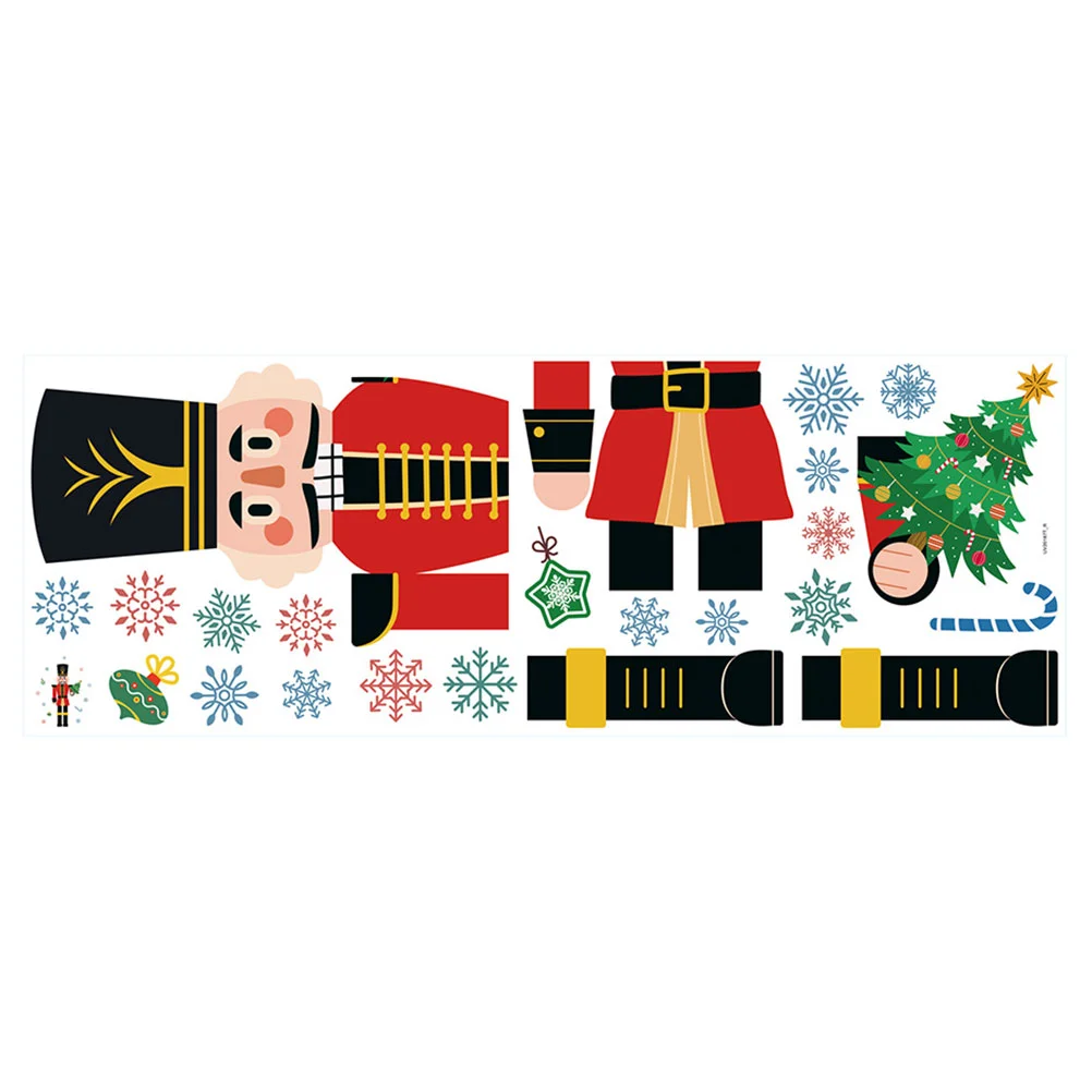 

Window Stickers Christmas Home Decor Party Favors Decorative Decal Cartoon Cling Glass