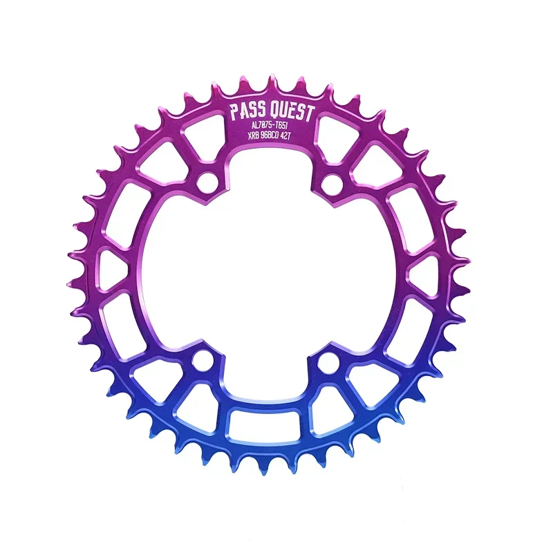 PASS QUEST-Off-Standard 96BCD для MTB велосипеда узкая широкая звездочка круглая двухцветный