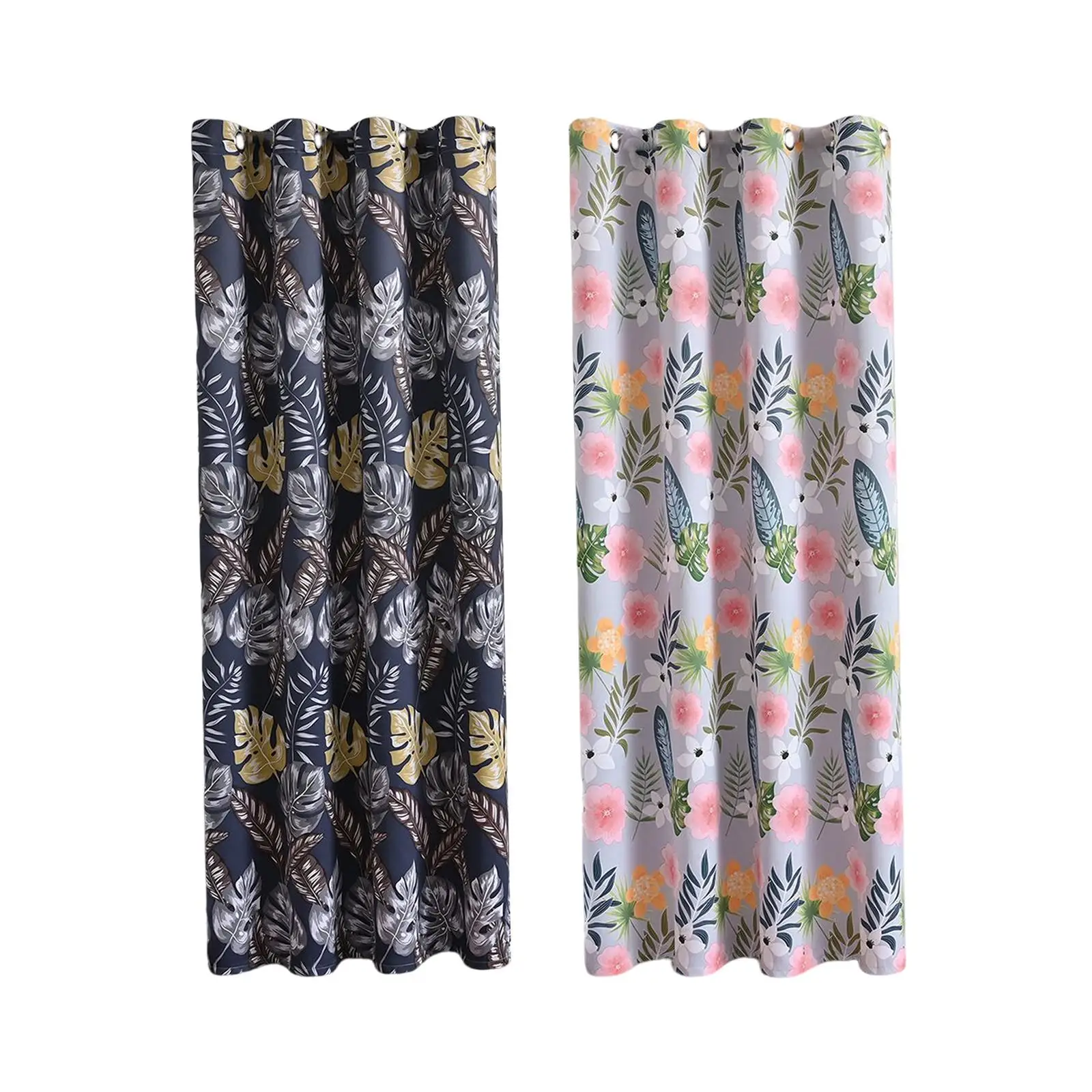 

Люверсы для верхних окон, занавески, затемняющие шторы 132x241 см для спальни, аксессуары, металлические люверсы, легкая установка и скольжение...