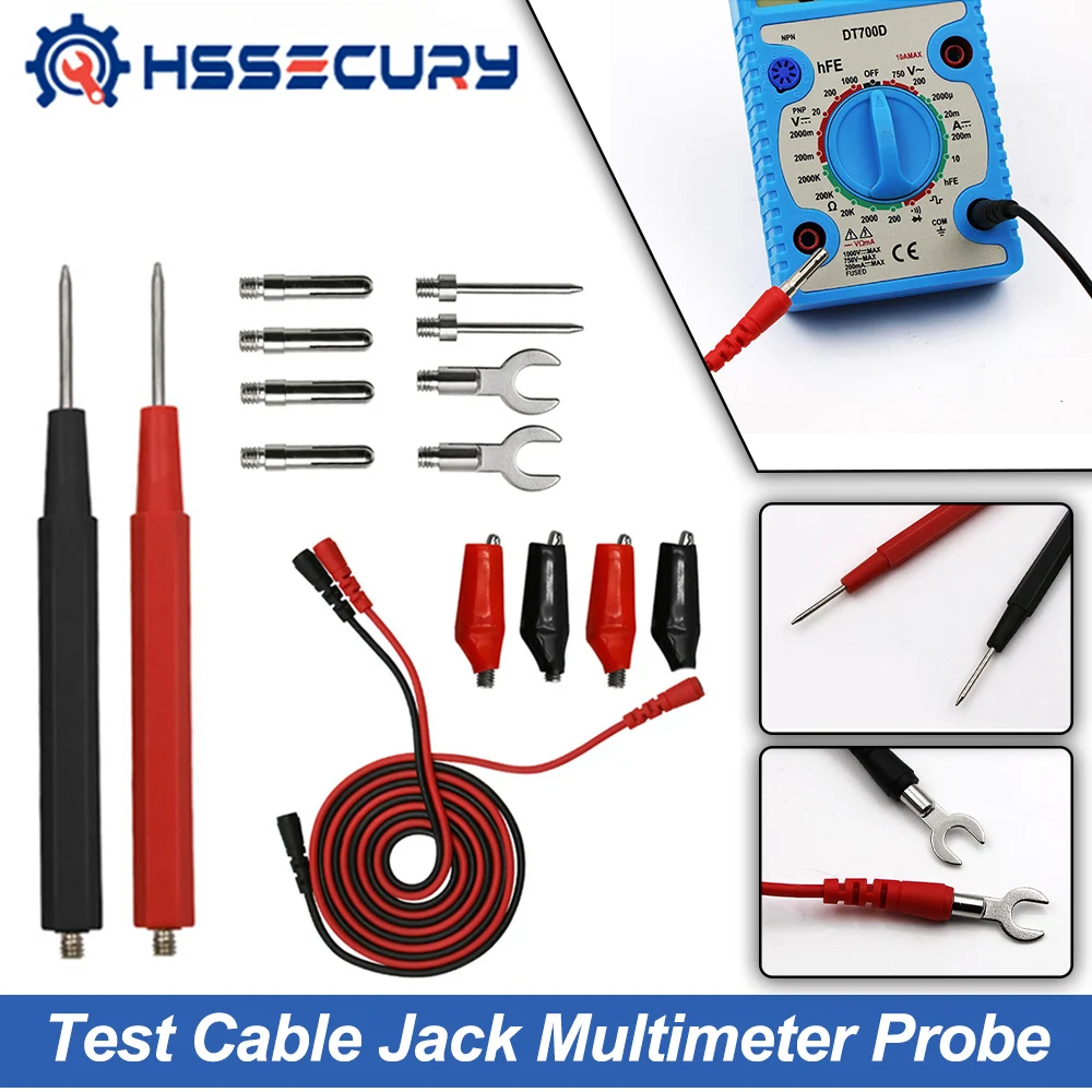 

Испытательный кабель jack мультиметр зонд Многофункциональный Амперметр тестовая линия вольтметр свинцовый зонд Провод Общий мультиметр