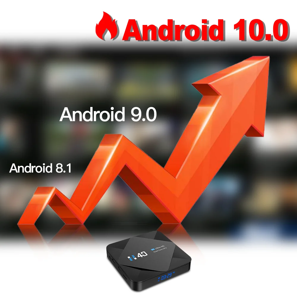 ТВ-приставка H40 Android 10.0 голосовой помощник 6K 3D Wifi 2 4G и 5 8G 4 Гб ОЗУ 32 64 ГБ android очень