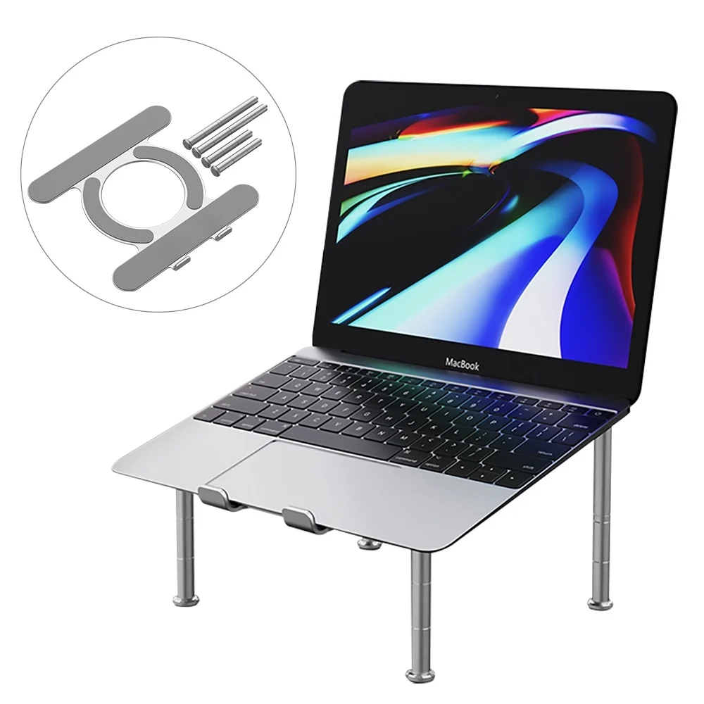 

Регулируемая подставка для ноутбука 10-17 дюймов, из сплава, для 2020 MacBook Pro Air