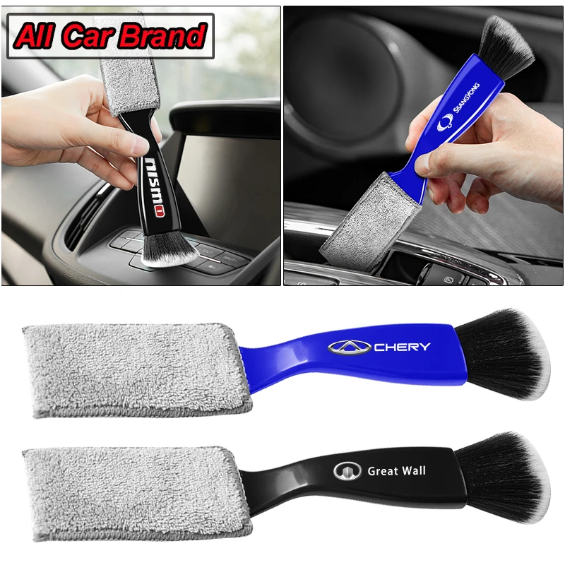 

2 in 1 Car Interior Cleaning Duster Tool For Car Accessories For Nismo Nissan Almera Tiida Juke Teana Qashqai 350Z 370Z GTR