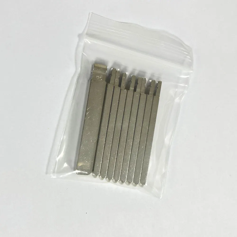 10 шт. металлические необработанные заготовки ключа 58 # VA2 для Peugeot Citroen Renault Для Keydiy