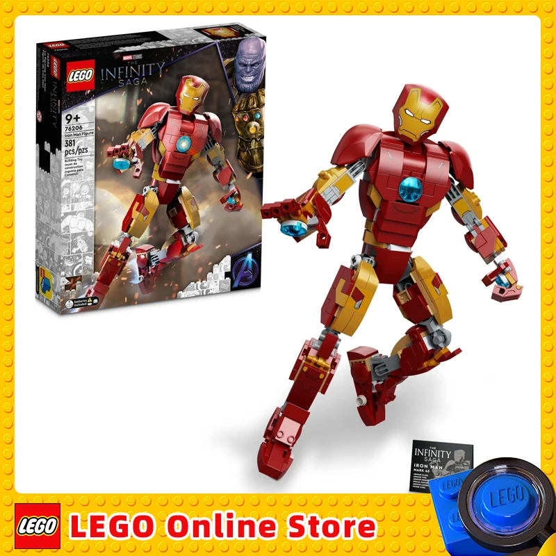 

LEGO & Marvel Super Heroes Iron Man Figure 76206 Building Toy Set for Kids, Boys, and Girls Ages 9+ (381 Pieces)