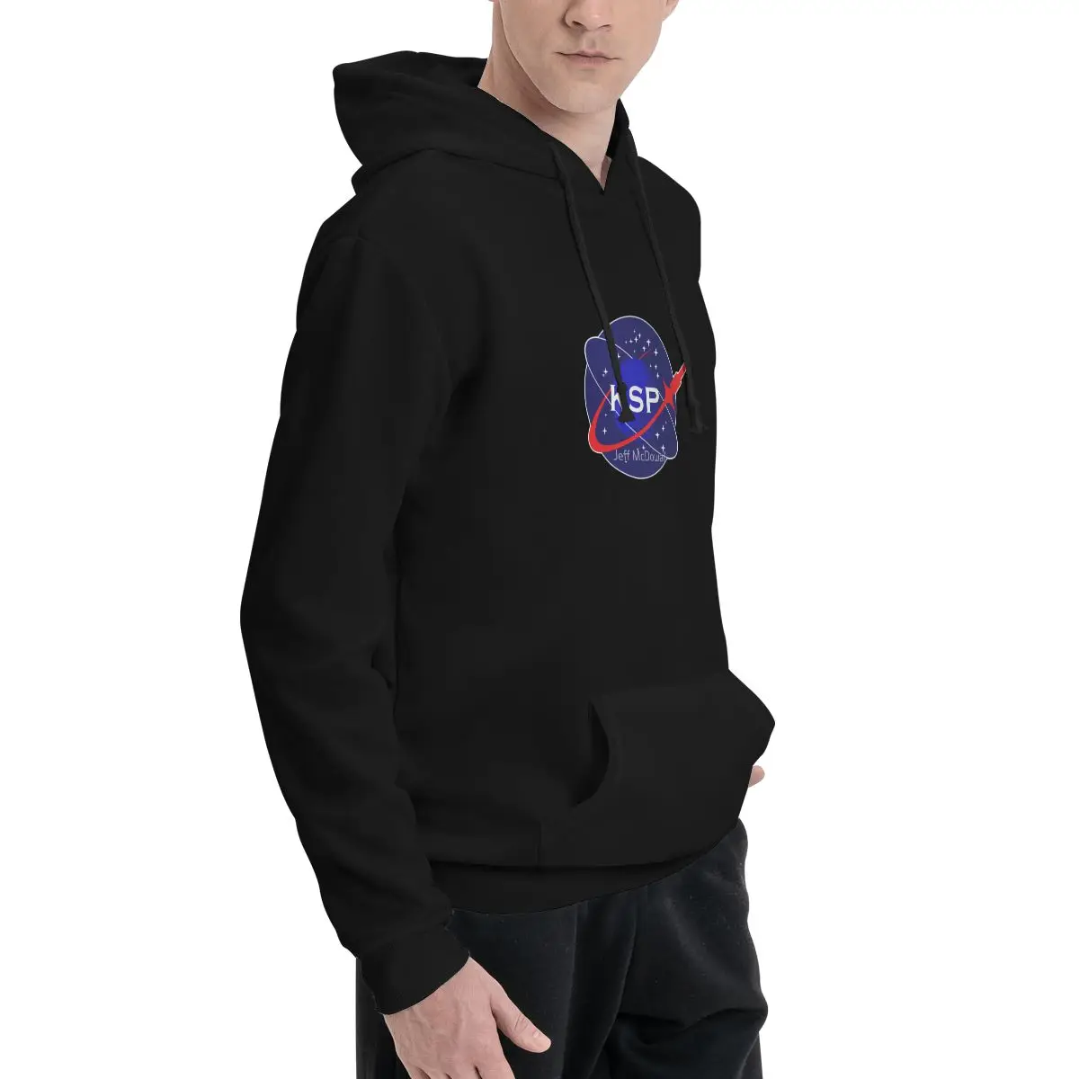 KSP Space Agency Logo Полиэстеровые Толстовки для мужчин
