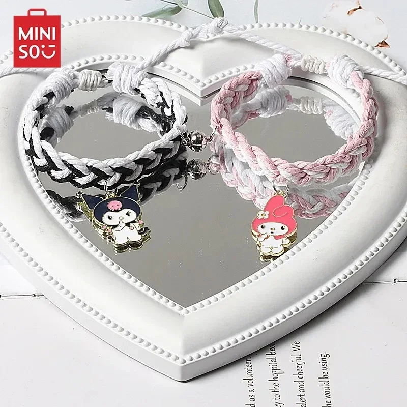 Sanrio Магнитный двухцветный тканый рандомный двойной всасывающий браслет простой
