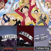 hot anime jewellery action playbill men straw hat luffy pirates mens rings cosplay xmas gift original design 925 ring for man