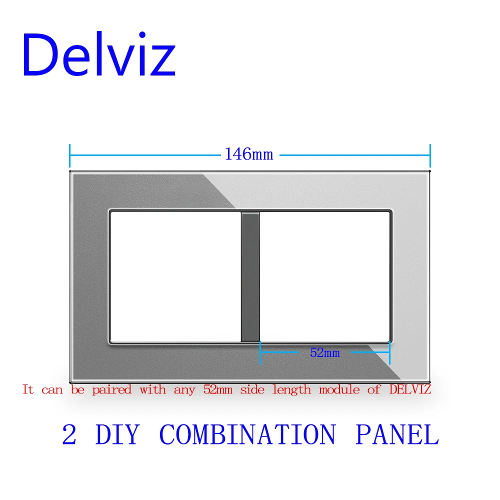 

Двухсторонний выключатель Delviz с USB зарядкой